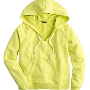 J. Crew Original Garment Dyed V-Neck Hoodie